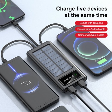 Powerbank 20000mAh Fast Charging With 4 Cables