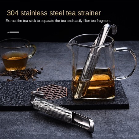 Tea Strainer Amazing Stainless Steel Tea Infuser Pipe Design Touch Feel Good Holder Tool Tea Spoon