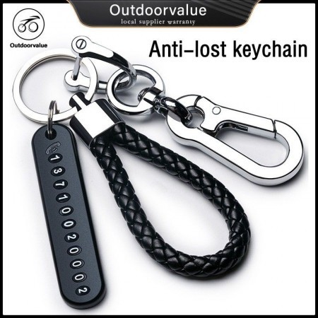 Anti-lost keychain with Mobile Number for Bike Car Cycle