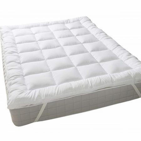 (4 inch thickness)6/7 White Feet Deluxe Mattress Topper White