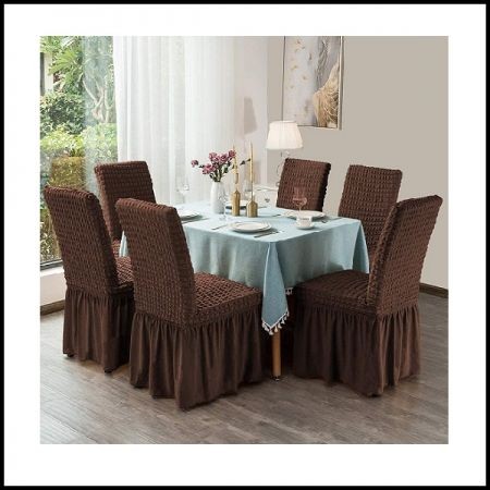 Chair cover 6 pis cofee