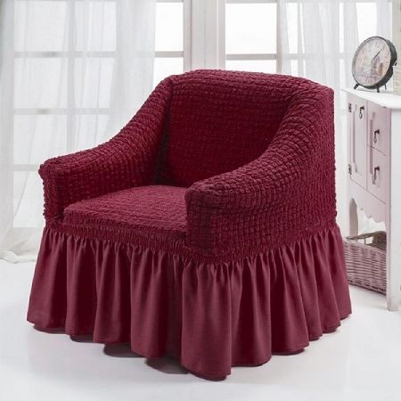 Maroon 1 Seat's Sofa Cover