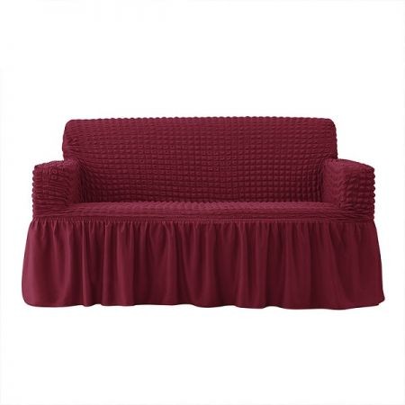 Maroon 2 Seat's Sofa Cover