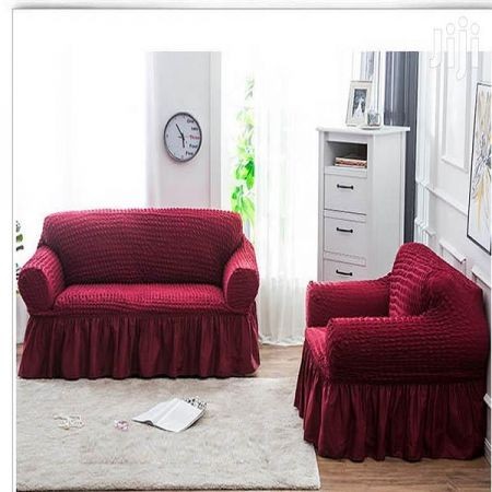 Maroon 2+1 Seat's Sofa Cover