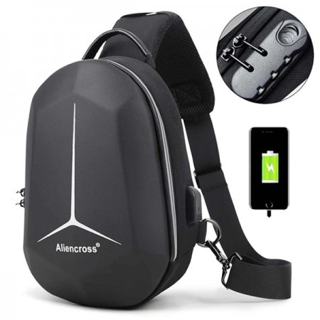 USB charging travel Shoulder Waterproof Crossbody Bag