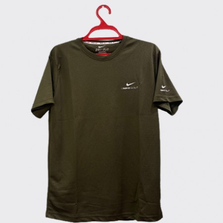 Premium Jersey T Shirt Nike Golf (Olive Colour) 003