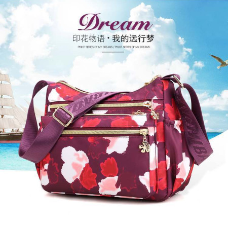 ( Light Maroon colour ) Korean sports travel shoulder bag