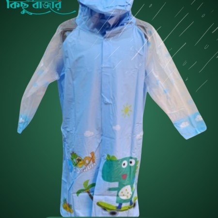 (14-15Y) Kids Premium Raincoat 05 (Blue Color)