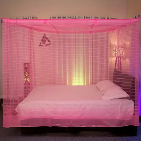 মশারি ৬x৭ ফিট গাঢ় গোলাপি