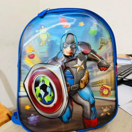 Captain America Double Chamber Animated Backpack