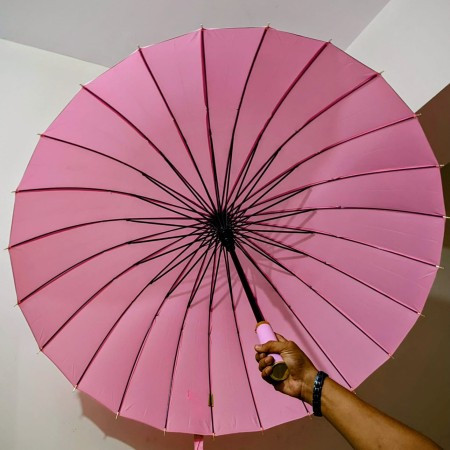২৪ শিকের প্রিমিয়াম ছাতা MOON ( Pink Color )