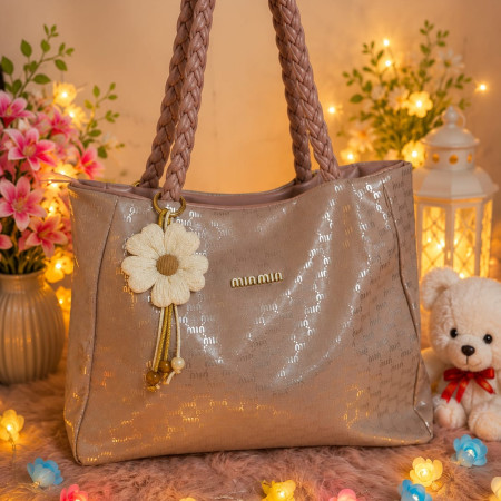 Handbags Solid Color Women Bags 2 (Light pink )